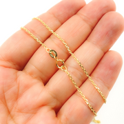 14K Solid Gold Cable Chain